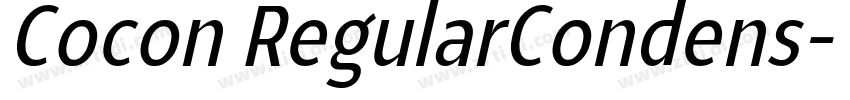 Cocon RegularCondens字体转换 Cocon RegularCondens字体转换